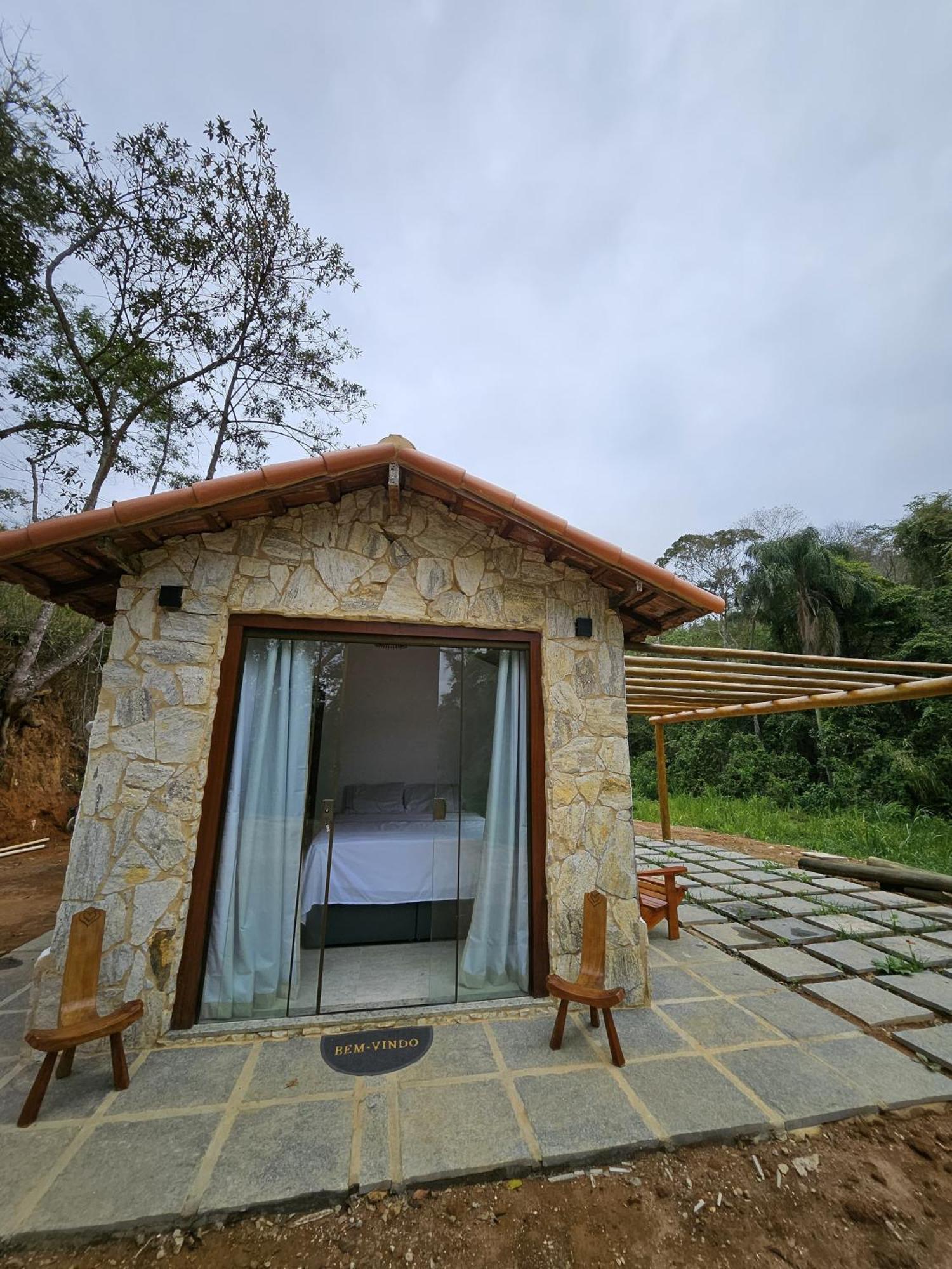 Casa Di Pedra Com Linda Vista Para Natureza - 미겔 페레이라 외부 사진