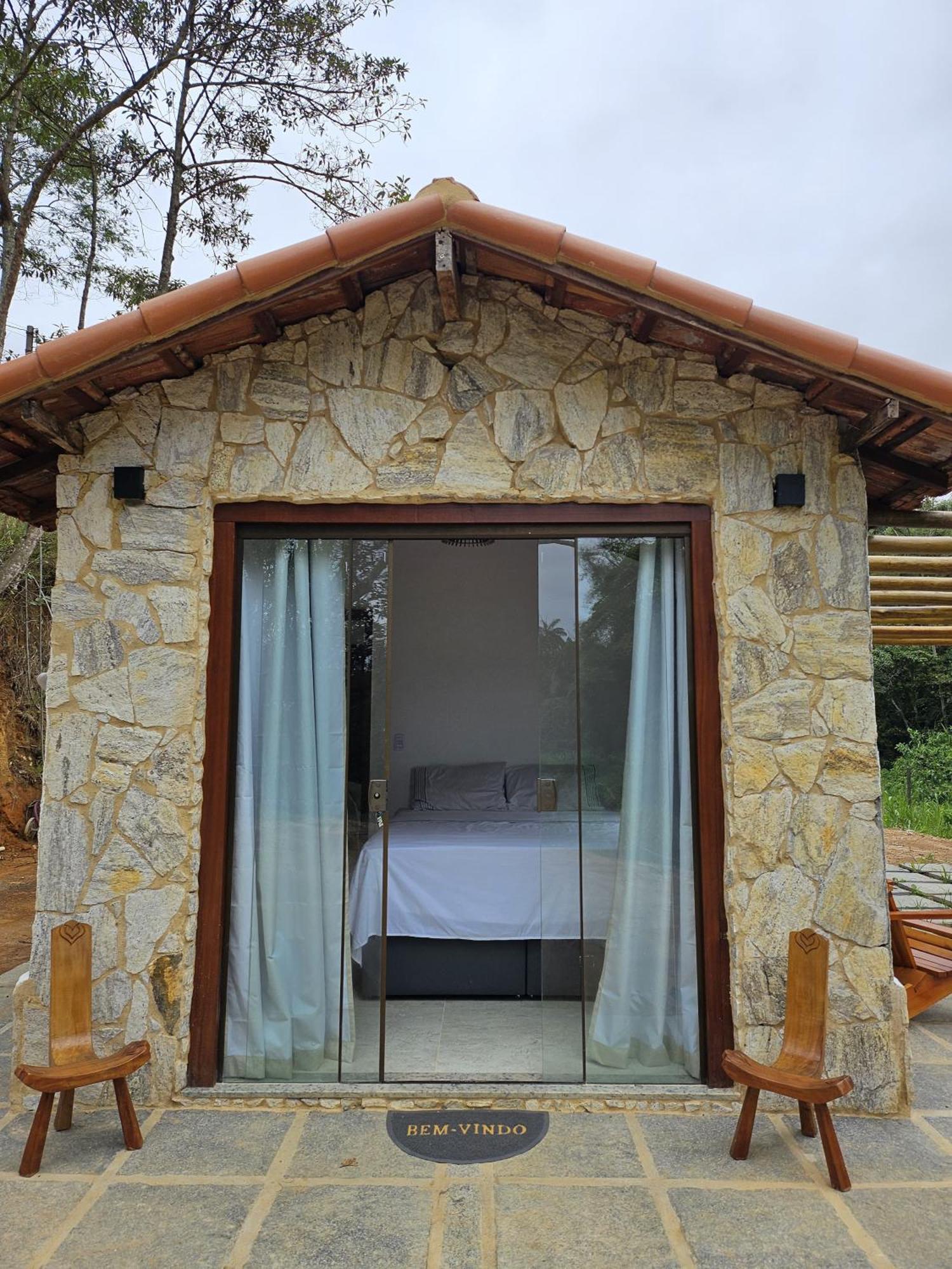 Casa Di Pedra Com Linda Vista Para Natureza - 미겔 페레이라 외부 사진